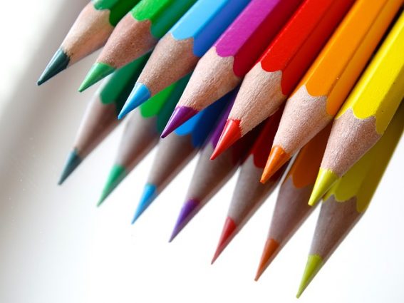 colored pencils